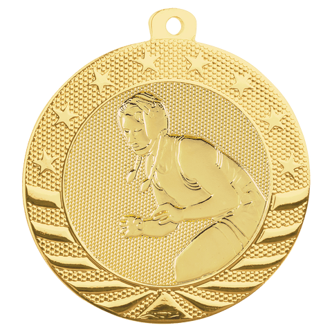 Gold Starbrite Medal for Girls Wrestling