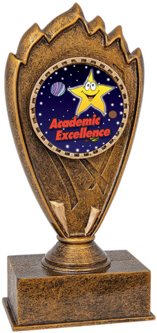 academic excellence trophy in the blaze style