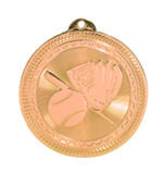 bronze baseball or softball medal in the BriteLazer style