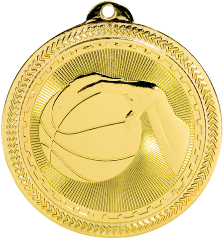gold basketball medal in the BriteLazer style