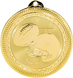 gold football medal in the BriteLazer style