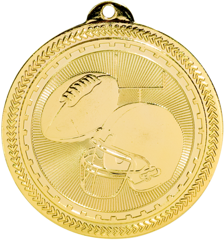 gold football medal in the BriteLazer style