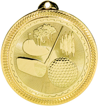 gold golf medal in the BriteLazer style
