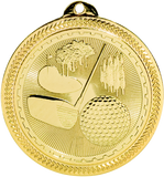 gold golf medal in the BriteLazer style