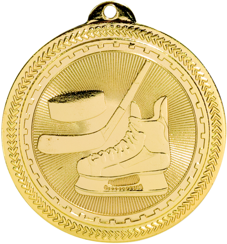 gold hockey medal in the BriteLazer style