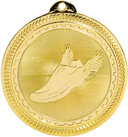 gold track medal in the BriteLazer style
