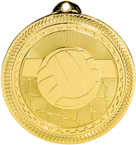 gold volleyball medal in the BriteLazer style