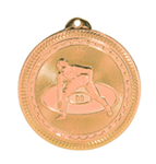 bronze wrestling medal in the BriteLazer style