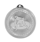 silver wrestling medal in the BriteLazer style