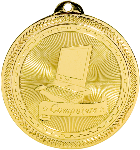 gold Computers medal in the BriteLazer style