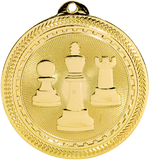 gold chess medal in the BriteLazer style