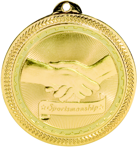 gold sportsmanship medal in the BriteLazer style