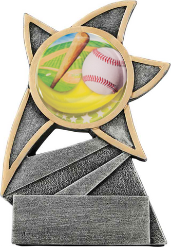 baseball trophy in the jazz star style