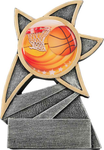 basketball trophy in the jazz star style