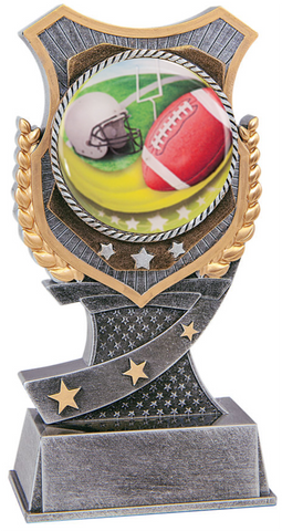football trophy in the shield style