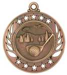 bronze golf medal in the Galaxy style
