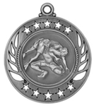 silver wrestling medal in the Galaxy style