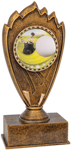 golf trophy in the blaze style