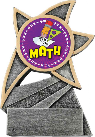 math trophy in the jazz star style