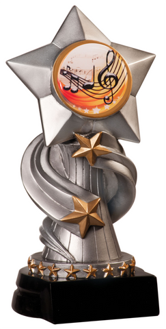 music trophy in the encore style