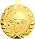 gold basketball medal in the Starbrite style