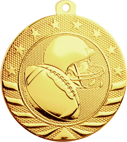 gold football medal in the Starbrite style