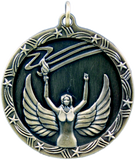 gold victory medal in the Shooting Star style