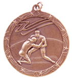 bronze wrestling medal in the Shooting Star Style