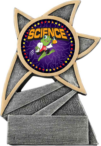 science trophy in the jazz star style