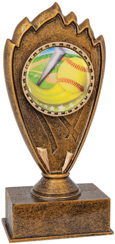 softball trophy in the blaze style