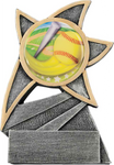 softball trophy in the jazz star style