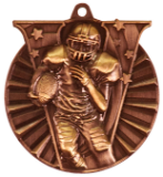 bronze football medal in the V-Series style