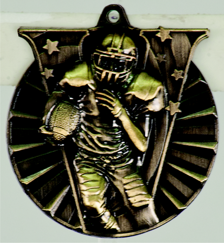 gold football medal in the V-Series style