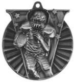 silver football medal in the V-Series style