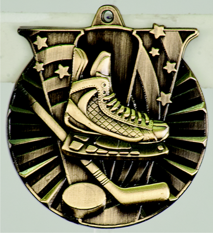 gold hockey medal in the V-Series style