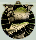gold soccer (futbol) medal in the V-Series style