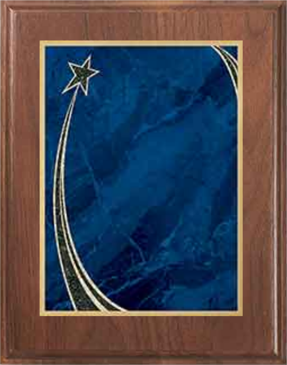 Walnut Wood Plaque with Decorative Plate - Employee of the Month Award –  HalfPriceAwards