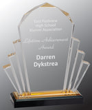 Faceted Fan Acrylic - General Service Award
