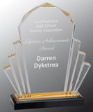 Faceted Fan Acrylic Award
