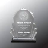 Faceted Fan Acrylic - General Service Award