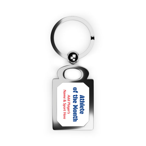 Athlete of the Month Keyring Personalized