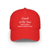 Coach of the Year Cap Personalized