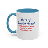 Years of Service Award Coffee Mug Personalized