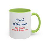 Coach of the Year Coffee Mug Personalized