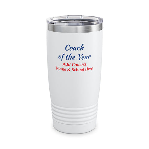 Coach of the Year Tumbler Personalized