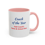 Coach of the Year Coffee Mug Personalized