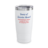 Years of Service Tumbler Personalized