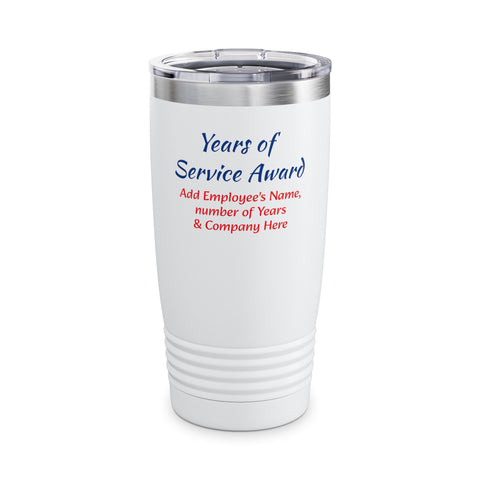 Years of Service Tumbler Personalized