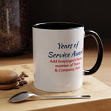 Years of Service Award Coffee Mug Personalized