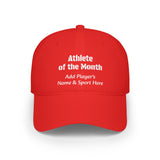 Athlete of the Month Cap Personalized
